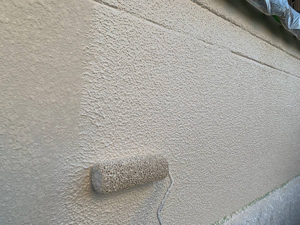 岐阜県大垣市　外壁塗装　モルタルの塀を塗装しました！ (1)