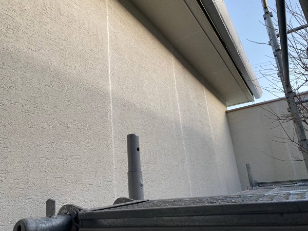 岐阜県岐阜市・K様邸　外壁塗装　大壁工法の外壁に起きていたひび割れの補修を行いました (2)
