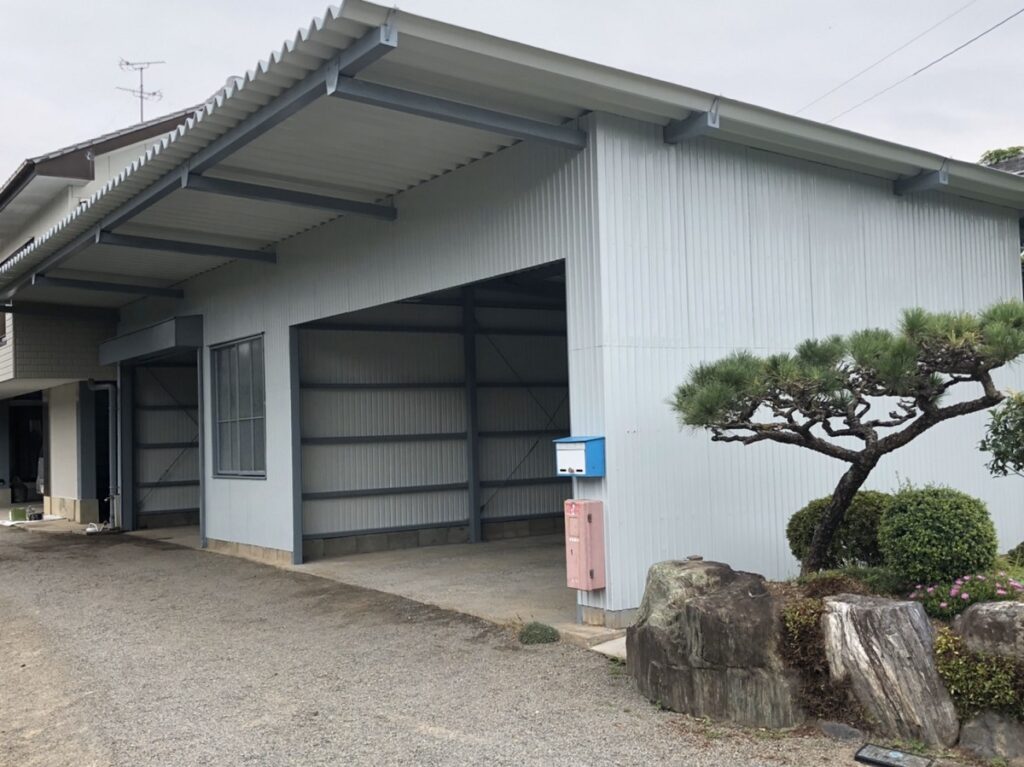 岐阜県岐阜市 車庫 塗装 施工後