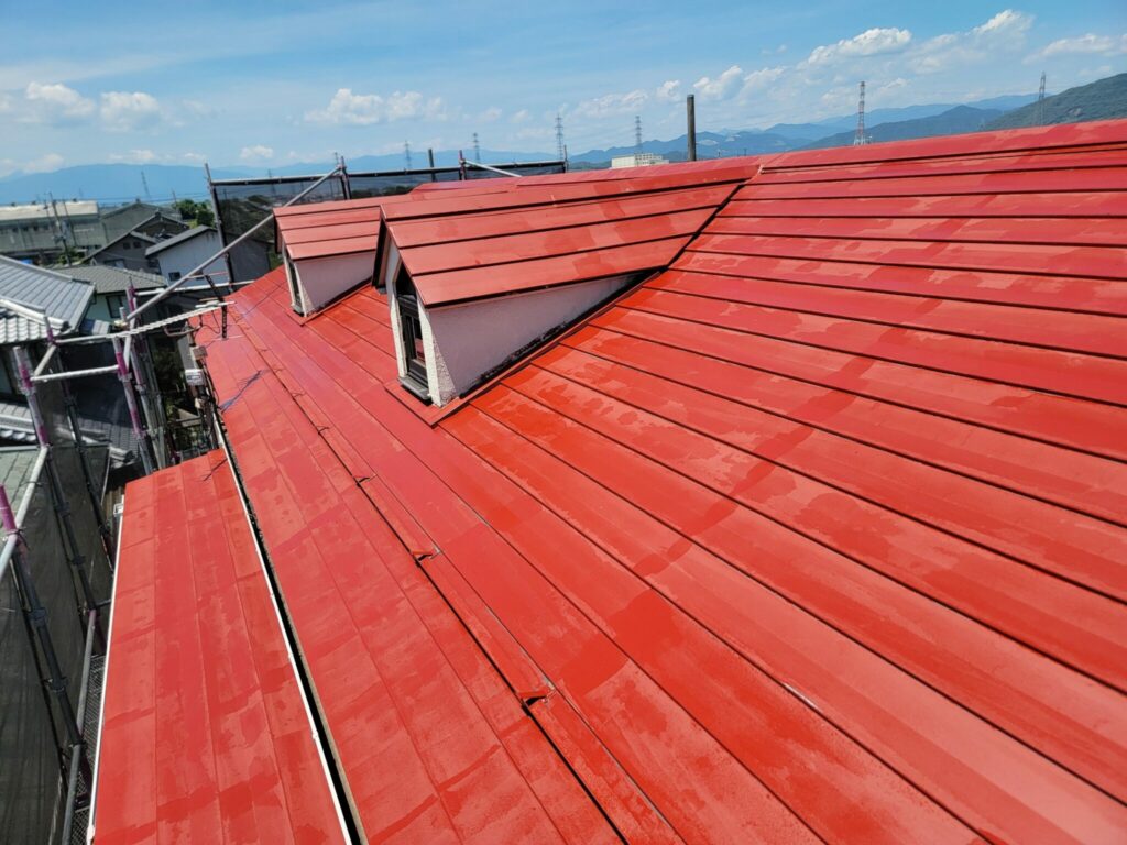 岐阜県岐阜市 屋根下塗り 完了