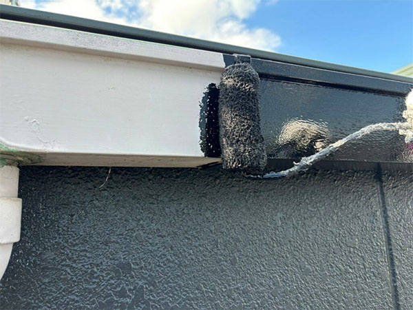 岐阜県岐阜市 軒天 上塗り