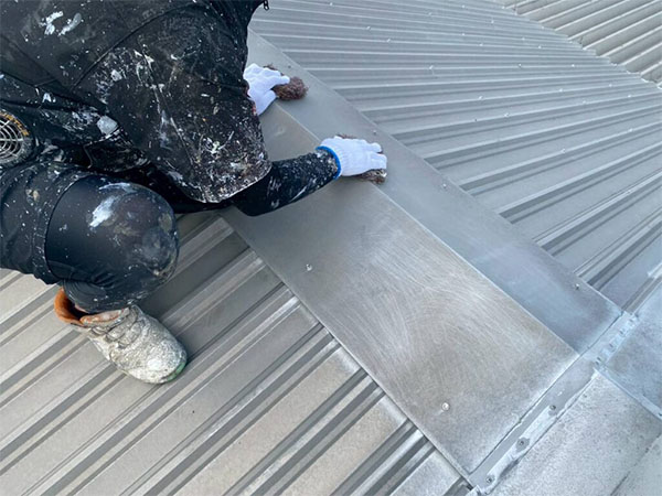 岐阜県柳津市 研磨タワシ ケレン作業