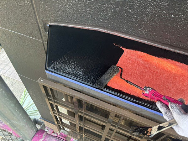 岐阜県岐阜市 出窓 上塗り