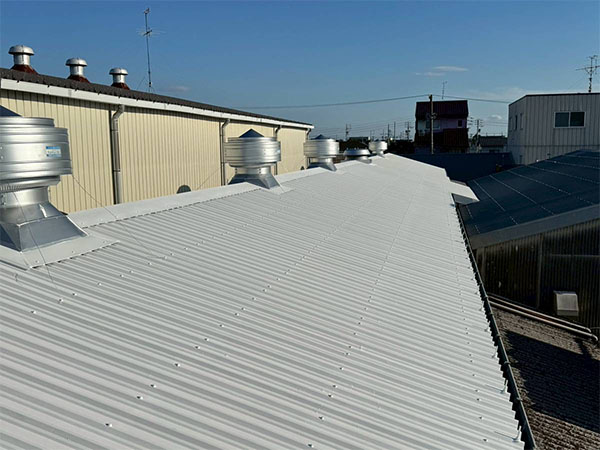 岐阜県柳津市 屋根 塗装後